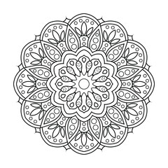 Flower Mandala Coloring Page