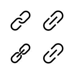 Link icon vector. Hyperlink chain sign and symbol