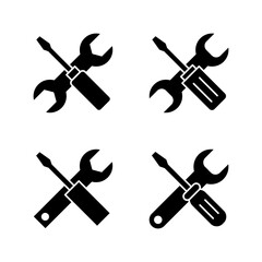 Repair tools icon vector. tool sign and symbol. vectorting icon. Wrench and screwdriver. Service