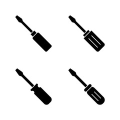 Screwdriver icon vector.tools sign and symbol