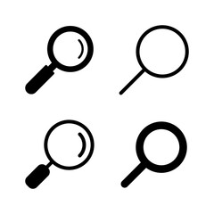 Search icon vector. search magnifying glass sign and symbol