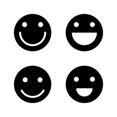 Smile icon vector. smile emoticon icon. feedback sign and symbol