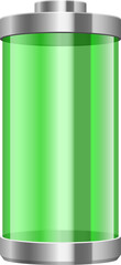 Digital battery clipart design illustration