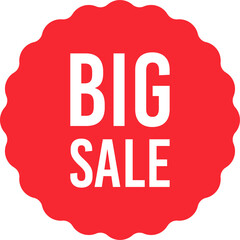 Big sale sticker clipart design illustration