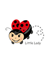 Little Lady. Cartoonish ladybug