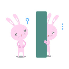 Rabbit pink Question and Sneak