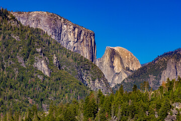 El Capitan and Half Dome