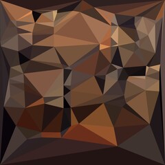 cubist triangular mosaic in shades of brown