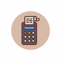 Tax Calculator icon in vector. Logotype