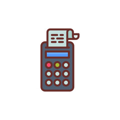 Tax Calculator icon in vector. Logotype