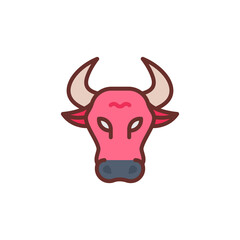 Bull Market icon in vector. Logotype