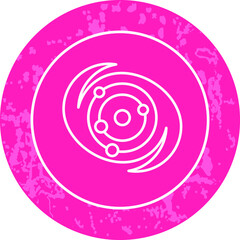 Unique Line Round Circle Icon