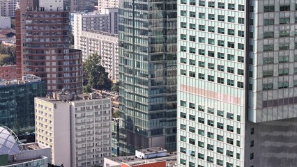 Fototapeta premium Warsaw modern architecture. Landmark of Poland.