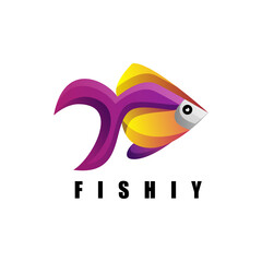 fish colorful logo