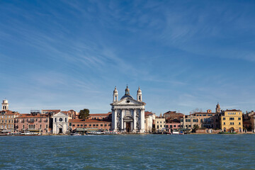Fototapeta na wymiar Santa Maria del Rosario in the Zattere area, Venice, Italy