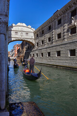 Ponte dei Sospiri (Bridge of sights) in Venice, Italy