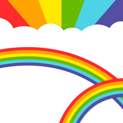 虹がかかるフレーム