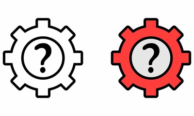 Illustration Vector Graphic of Cog, gear, setting Icon