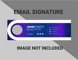 Obraz premium Email signature Design template set special modern creative minimal address layout identity web style branding for unique design. 