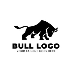 bull logo icon vector isolated
