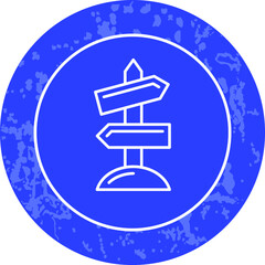 Unique Line Round Circle Icon