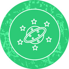 Unique Line Round Circle Icon