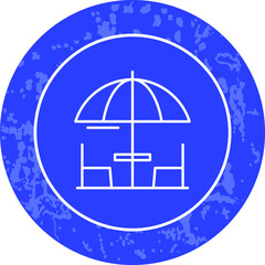 Unique Line Round Circle Icon