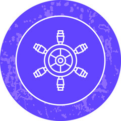 Unique Line Round Circle Icon