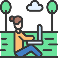 Working In Field Icon