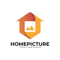 home picture dual meaning logo