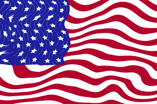 USA flag Abstract background