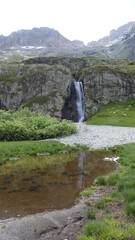 Cascade du Torrent du Lauzon, Parc des Ecrins, France
