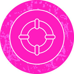 Unique Line Round Circle Icon