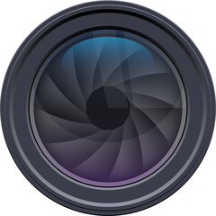 Camera lens clipart design illustration