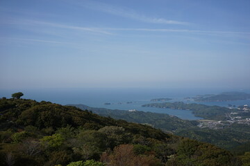 Fototapeta na wymiar view from the top　伊勢湾の全景
