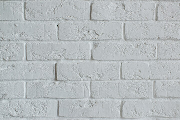 White brick wall, background