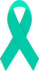 Cancer ribbon awareness clipart design illustration