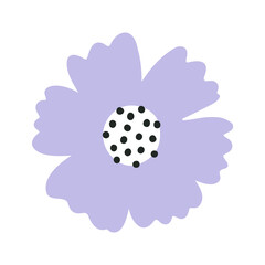 Cute Hand-drawn Flower Vector Illustration