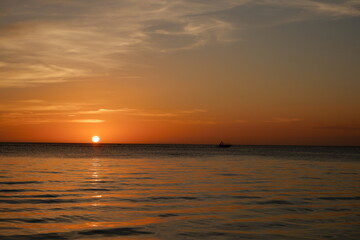 sunset at the beach