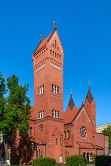 Fototapeta premium The Church of St. Simeon and St. Helena in Minsk, Belarus.