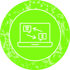 Unique Line Round Circle Icon