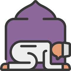 Man Praying Icon