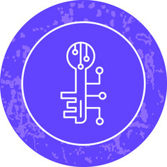 Unique Line Round Circle Icon