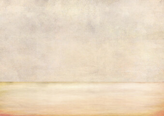 Empty brown cream color texture pattern cement wall studio background. Used for presenting cosmetic nature products for sale online.