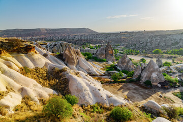 Fototapeta na wymiar Fabulous landscape of Goreme Historical National Park, Turkey
