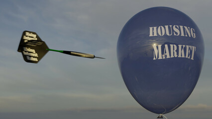 Inflated balloon labeled 