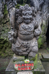 Fototapeta na wymiar Hinduism stone sculpture at Bali, Indonesia