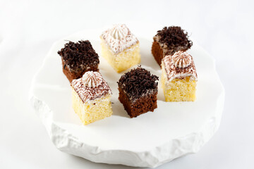 Small Square Sponge Cakes Cake Potong