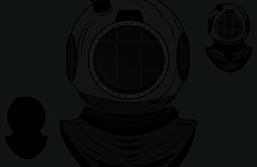 Diver bell backdrop,background