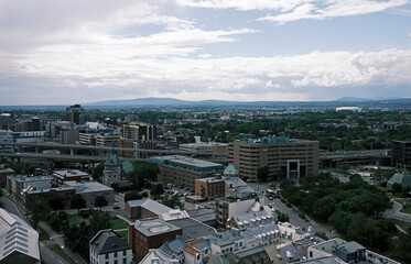 vue aérienne de la ville de Québec